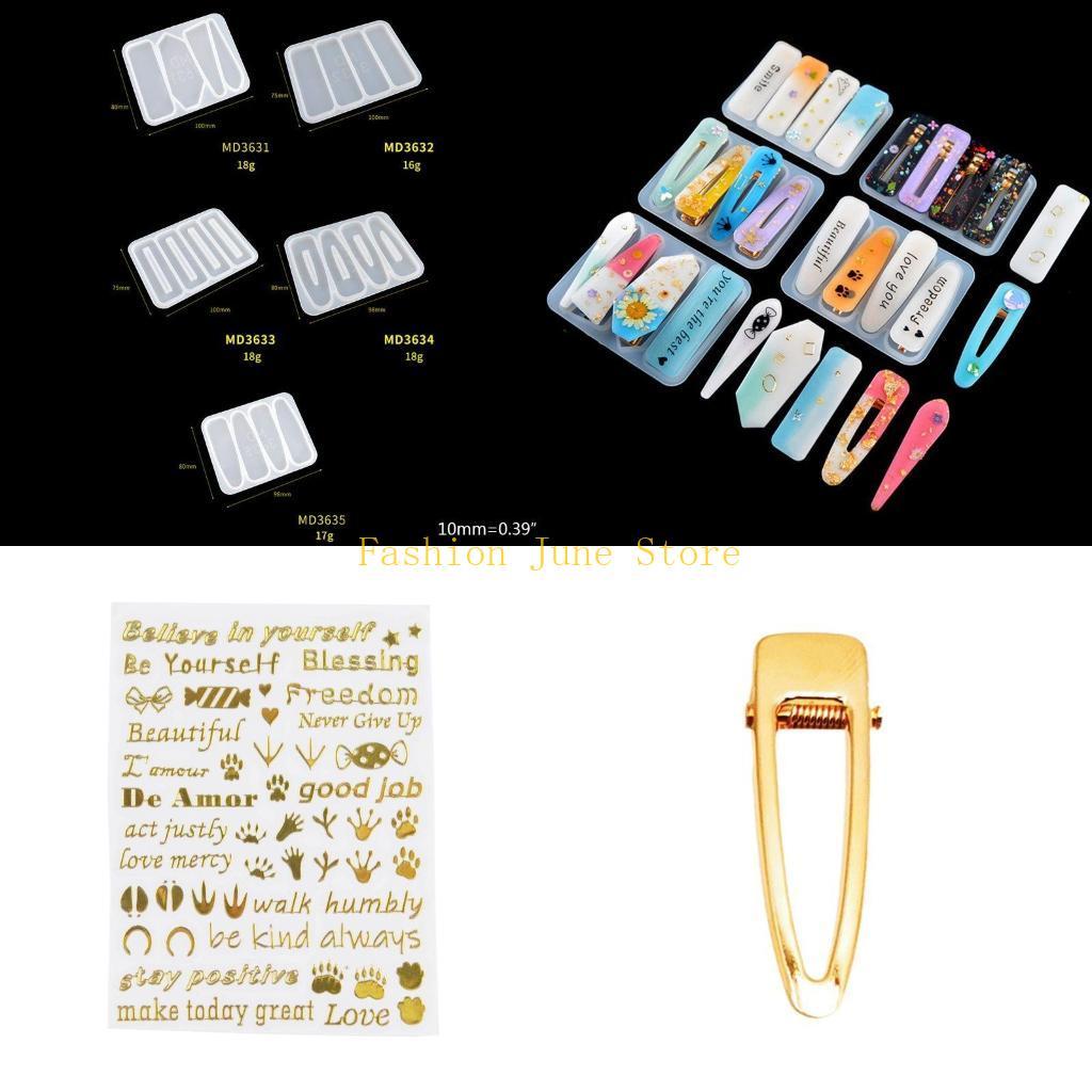 Silicone Epoxy Resin Molds Set - N5KA 1 Bộ Pha Lê Nhựa