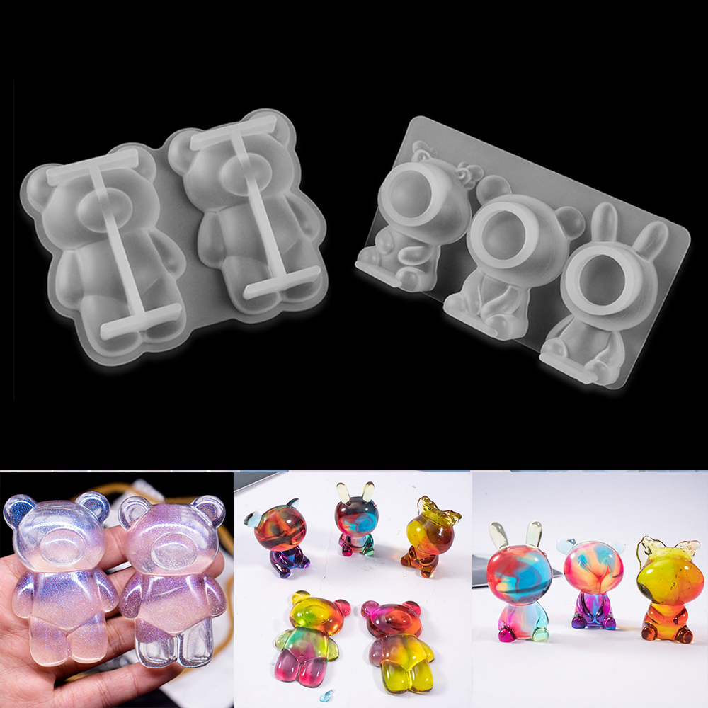 Silicone Epoxy Resin Molds Set - 3D Phim Hoạt Hình Động Vật