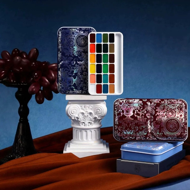 Rubens 24 Colors 1ml Solid Wat - đánh giá và giá Watercolor Paint Set Solid Pigment