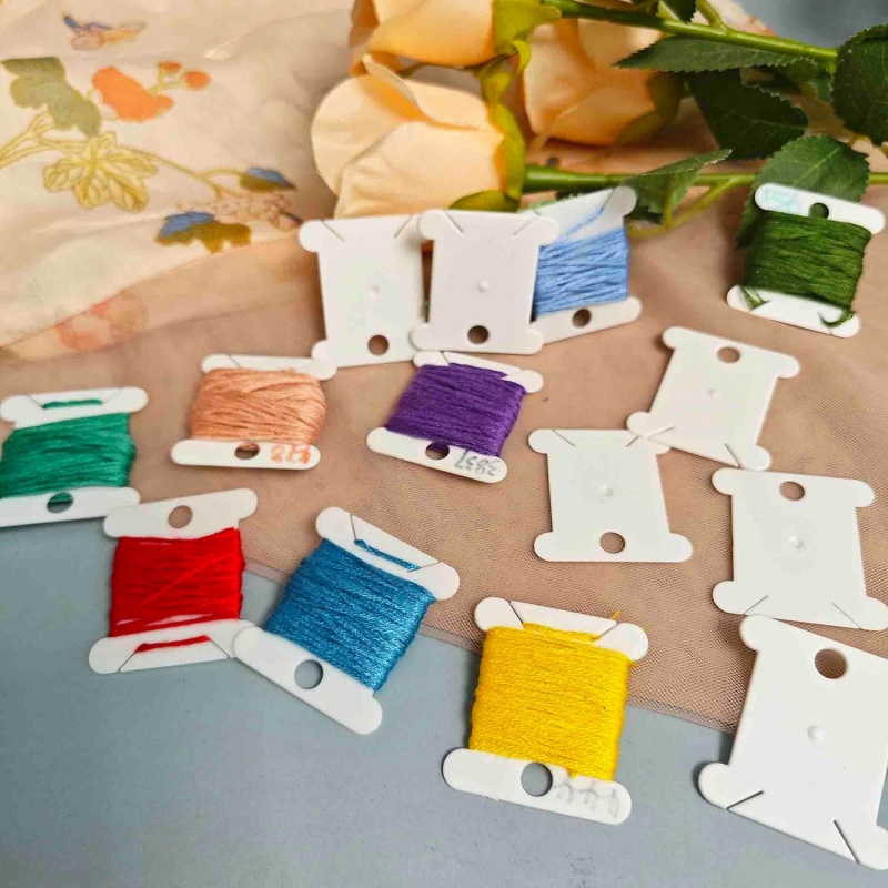 1set Embroidery Floss Bobbins  - đánh giá và giá Cotton Embroidery Thread Skeins