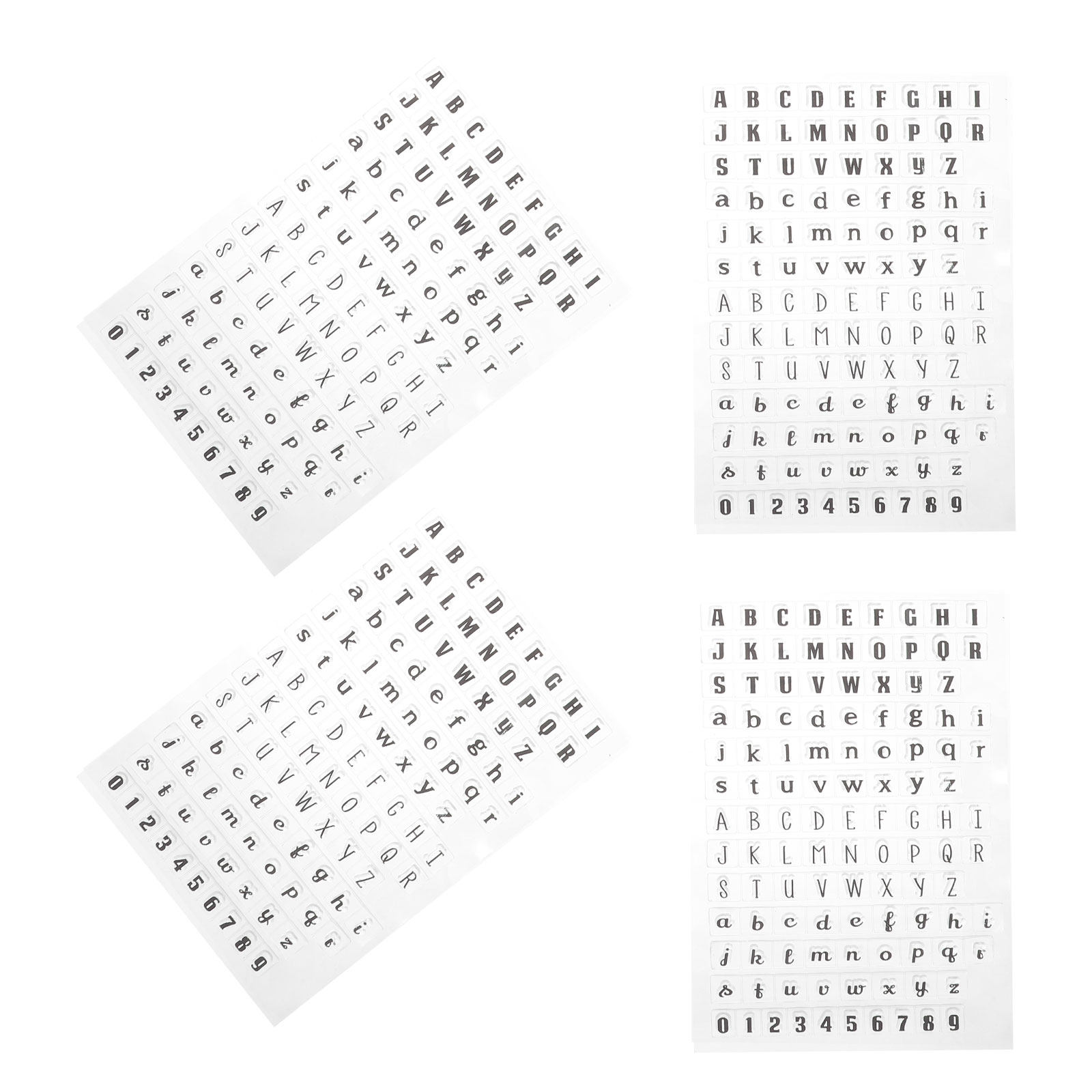4Pcs Transparent Silicone Alph - đánh giá và giá Clear Silicone Stamps For Card Making