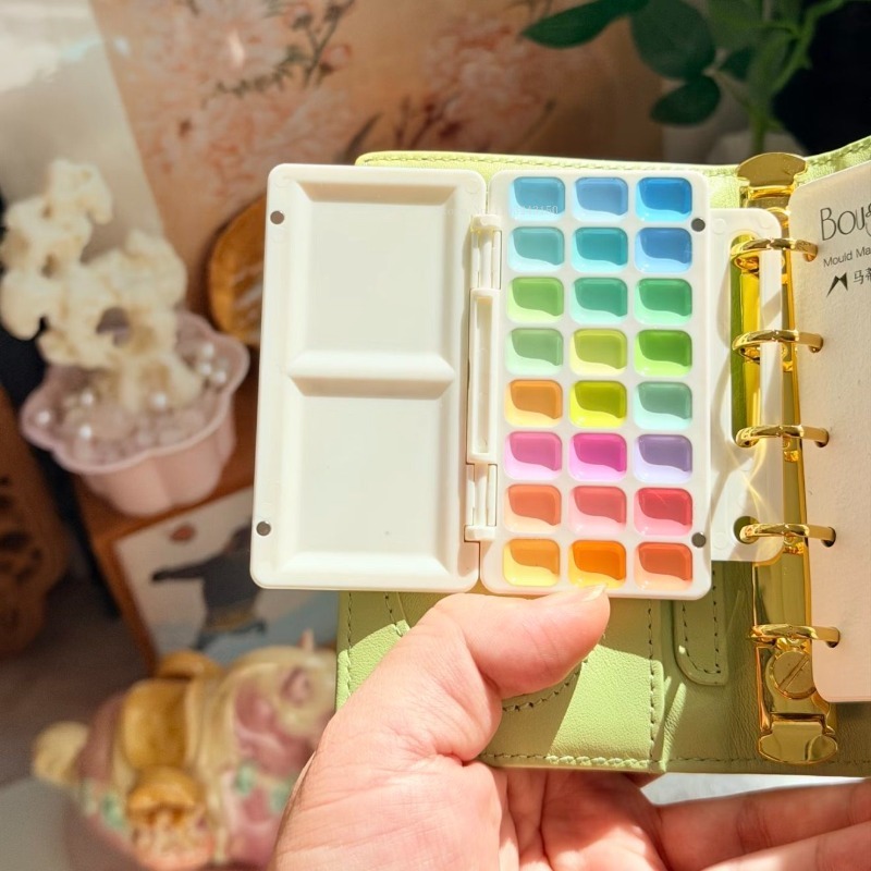18/24Color Artist Grade Semi-D - đánh giá và giá Watercolor Paint Set Solid Pigment