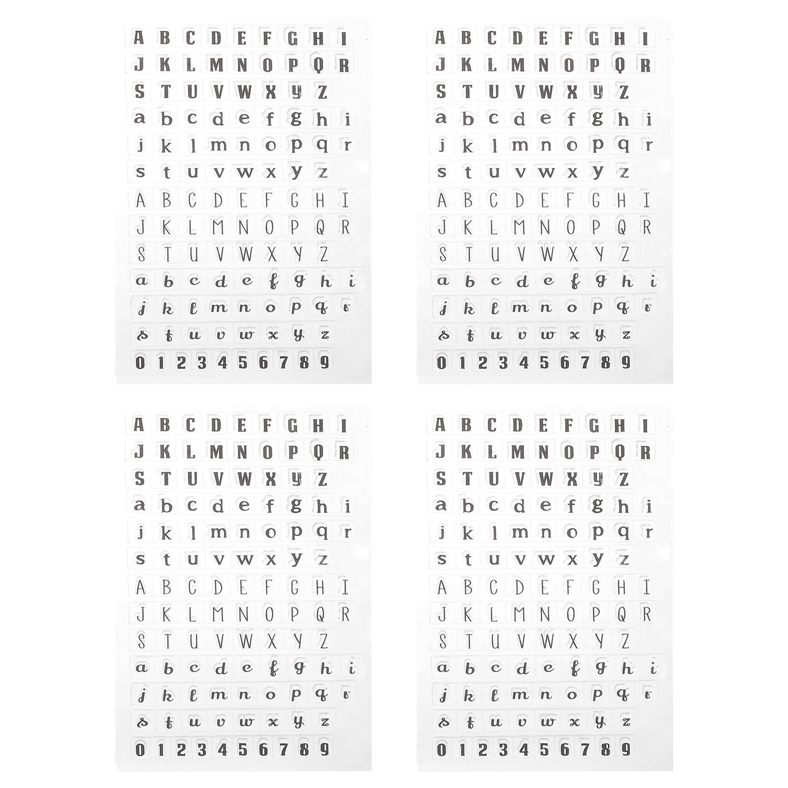 4 Pcs Clear Stamps for Journal - đánh giá và giá Clear Silicone Stamps For Card Making